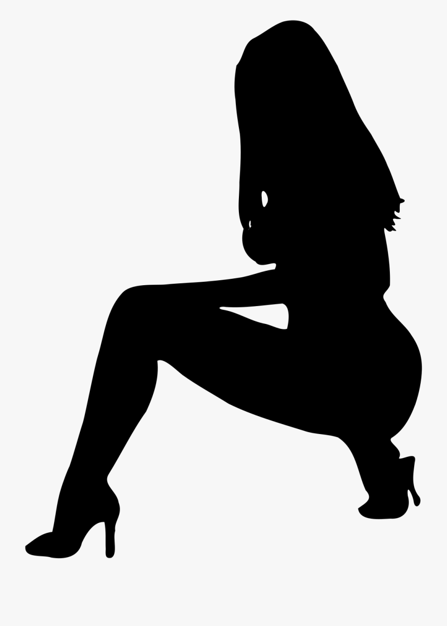 Woman Silhouette Gif, Transparent Clipart