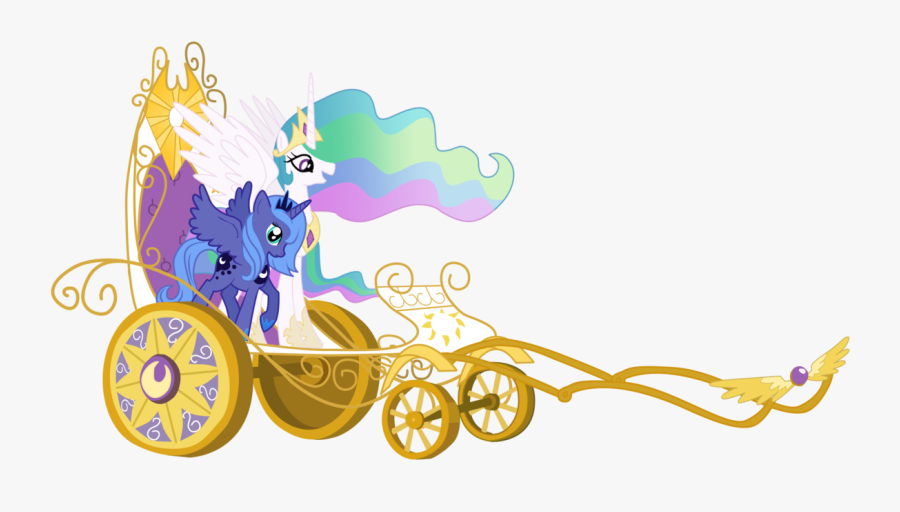 Jaelachan, Chariot, Filly, Princess Celestia, Princess - Little Pony Friendship Is Magic, Transparent Clipart