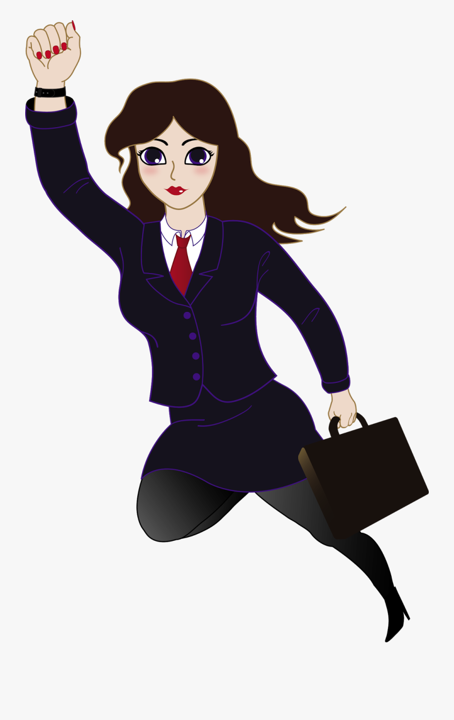 Superwoman Clipart - Businesswoman Clipart, Transparent Clipart