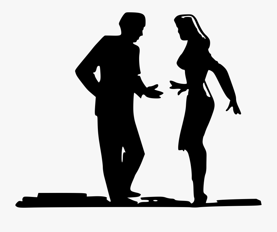 Man And Woman Clipart - Man And Woman Talking Clipart, Transparent Clipart