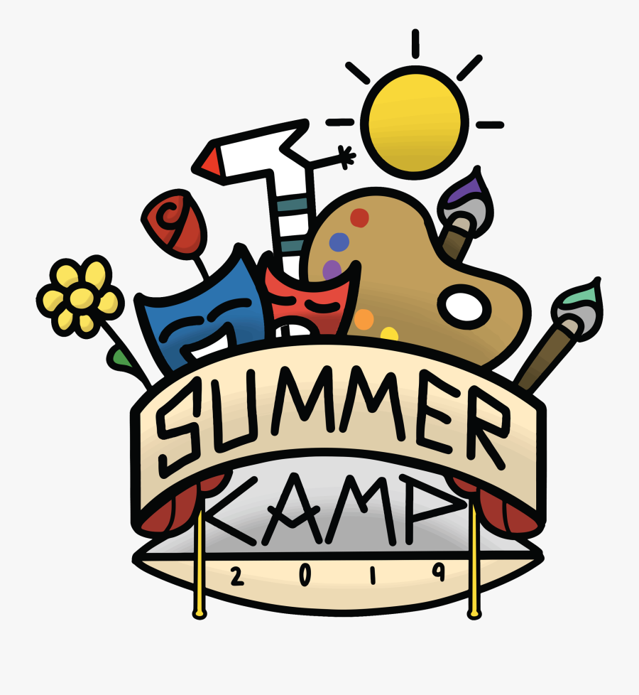 Transparent August Clip Art - Summer Camp Drawing, Transparent Clipart
