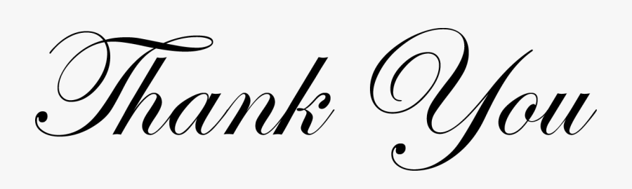 Thank You Clip Art Free - Formal Thank You Clipart, Transparent Clipart