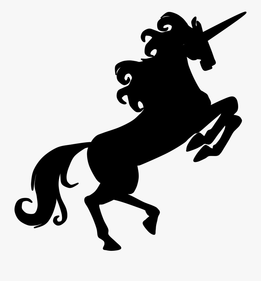 Unicorn Clipart Black And White, Transparent Clipart
