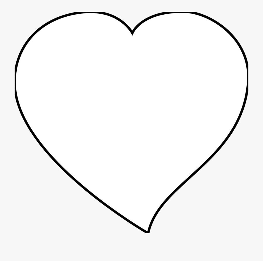 Group - Of - Hearts - Clipart - Black - And - White - Solid White Heart Transparent, Transparent Clipart
