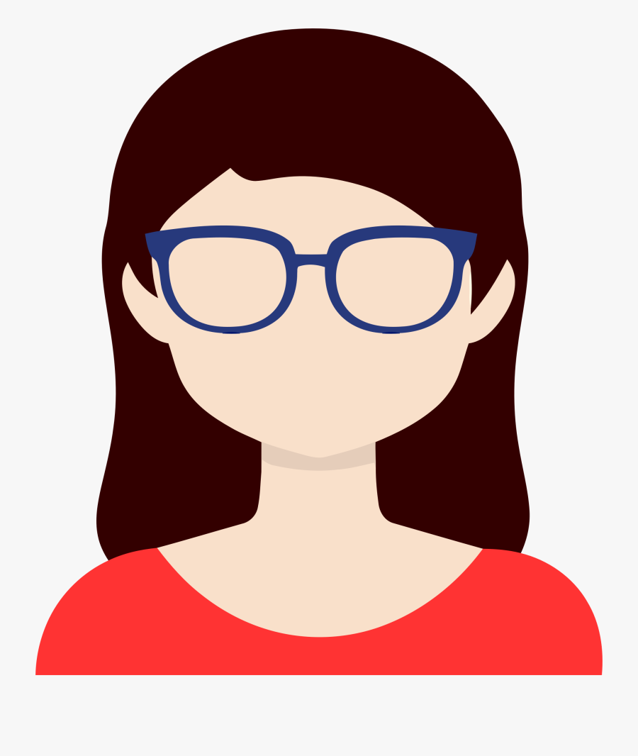 Collection Of Female - Clipart Girl With Glasses, Transparent Clipart
