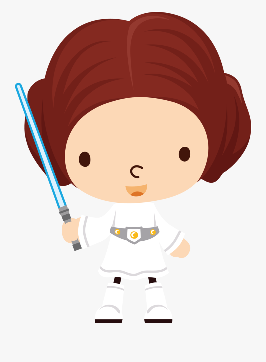 Star Princess Cliparts - Star Wars Baby Princess Leia, Transparent Clipart