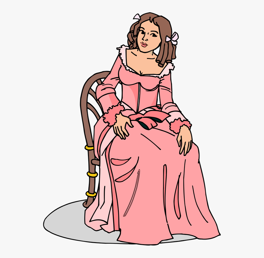 Th Century Clip Free - Cartoon Woman From 18th Century, Transparent Clipart
