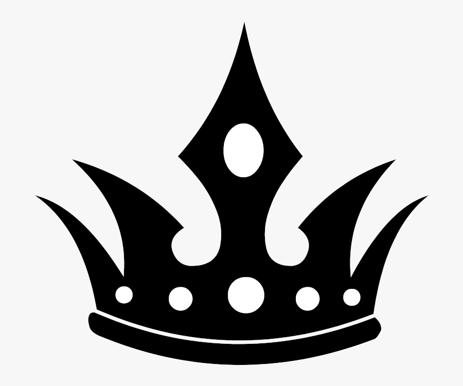 Crown Black And White Princess Clipart Transparent - King Crown Vector Png, Transparent Clipart