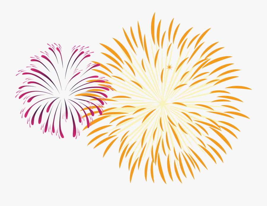 Transparent Cartoon Fireworks Png - Png Images Of Celebrations, Transparent Clipart