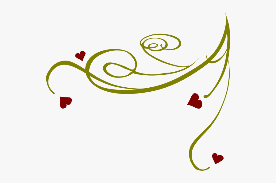 Decorative Swirl Clip Art - Transparent Swirls, Transparent Clipart