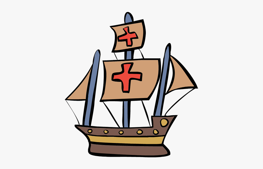 Sailing Ship Clipart Labor Day - Columbus Day Clipart, Transparent Clipart