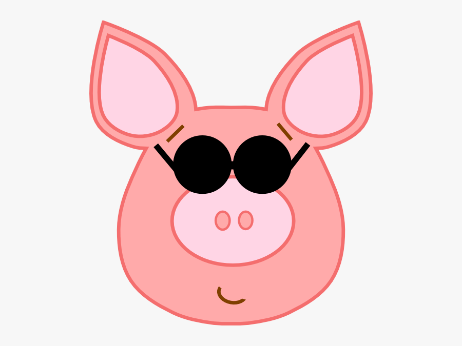 Cool Pig Png, Transparent Clipart