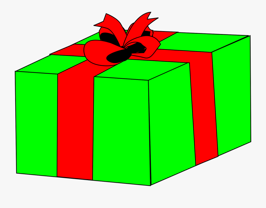Birthday Present Clipart Green - Red And Blue Present, Transparent Clipart
