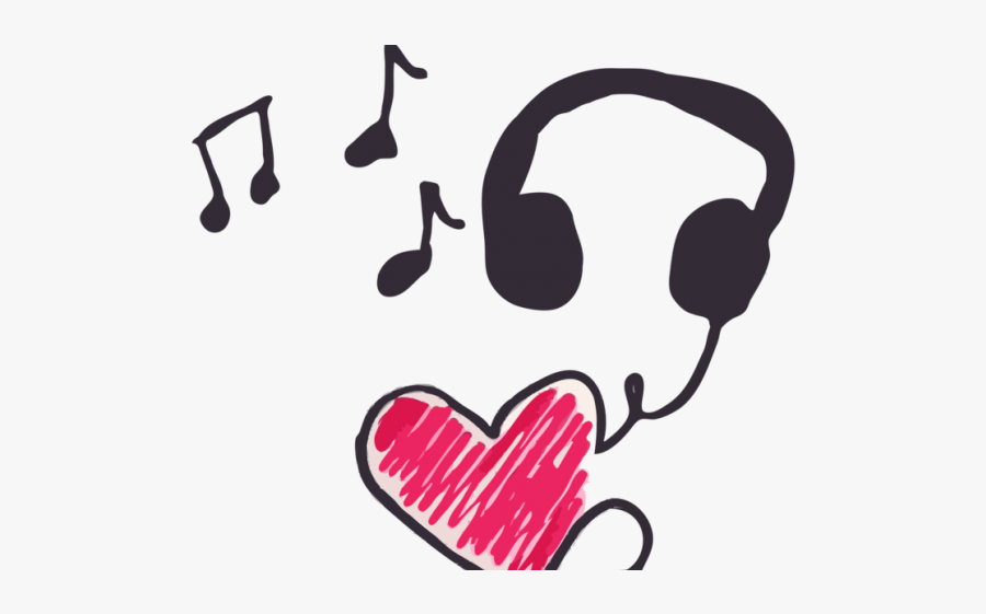 Music Clipart Headphone - Love And Music Clipart, Transparent Clipart