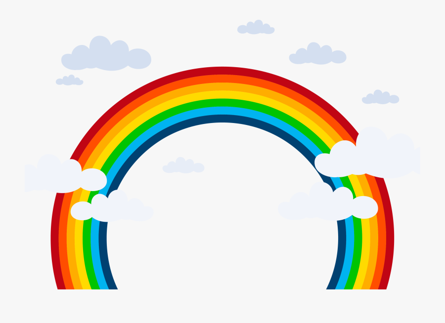 Clip Art Rainbow People Clipart - Rainbow Clip Art, Transparent Clipart