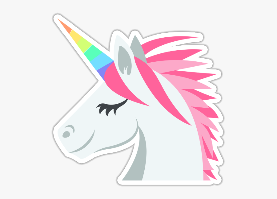 Unicorn Clipart Face - Unicorn Sticker, Transparent Clipart