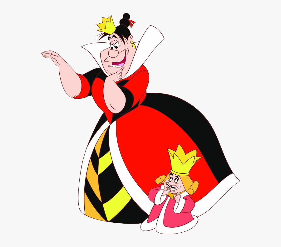 Queen & King Of Hearts Clipart - Queen Of Hearts And Alice, Transparent Clipart