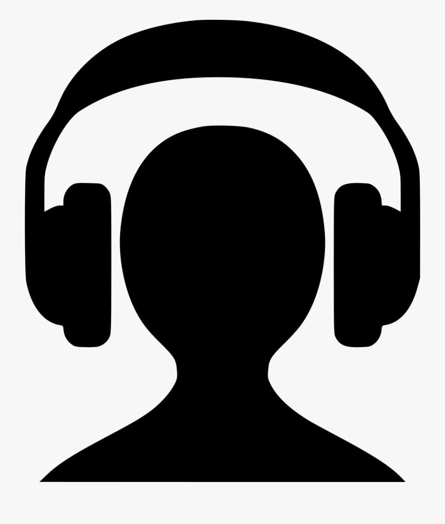 Headphones Silhouette Clip Art - Download Gambar Earphone Png, Transparent Clipart