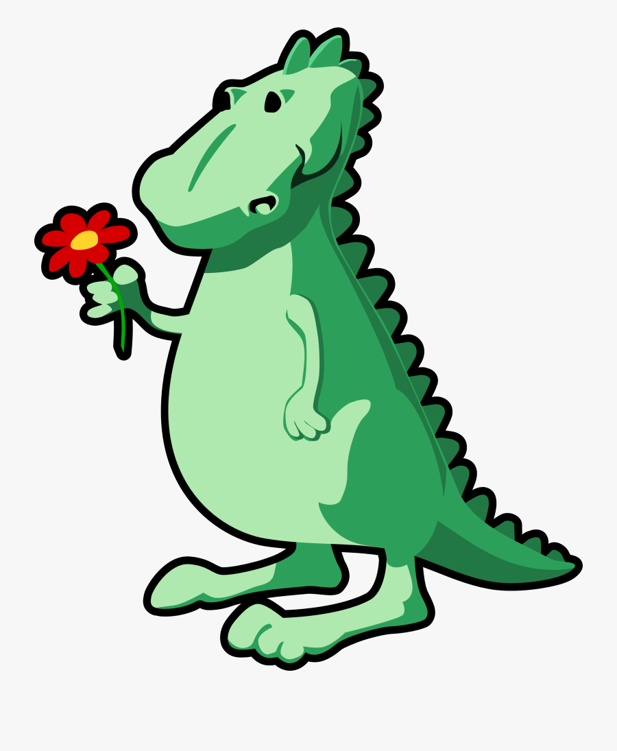 Dinosaur - Clipart - Black - And - White - Sweet Dinosaur, Transparent Clipart