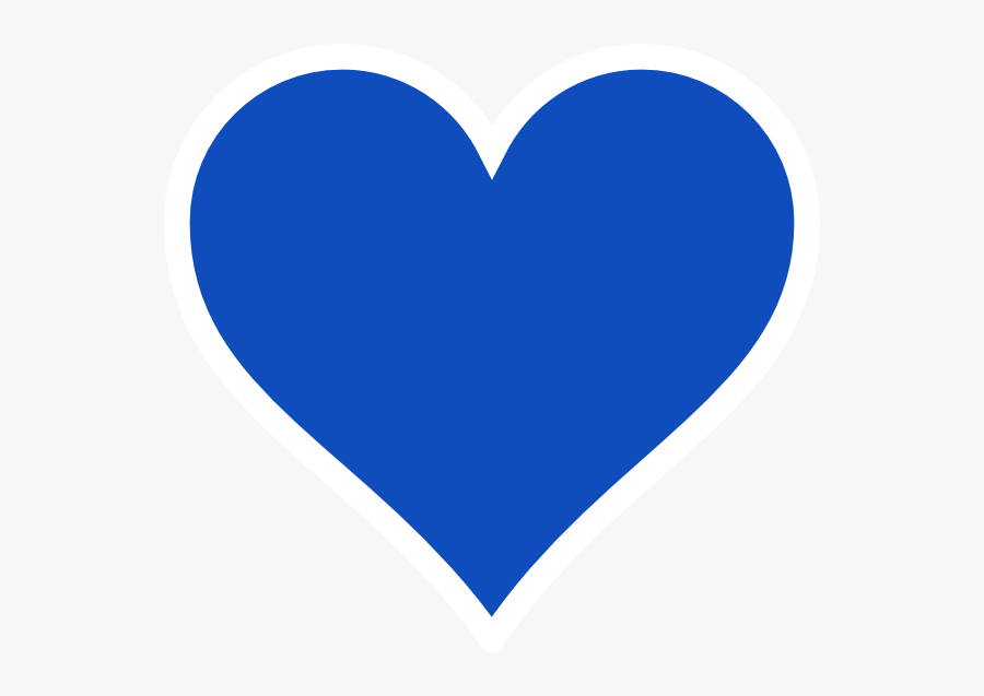 Thumb Image - Blue Heart Vector Png, Transparent Clipart