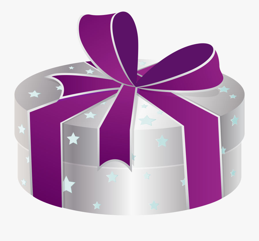 Silver Gift Box With Stars Png Clipart - Buon Compleanno Auguri Carla, Transparent Clipart