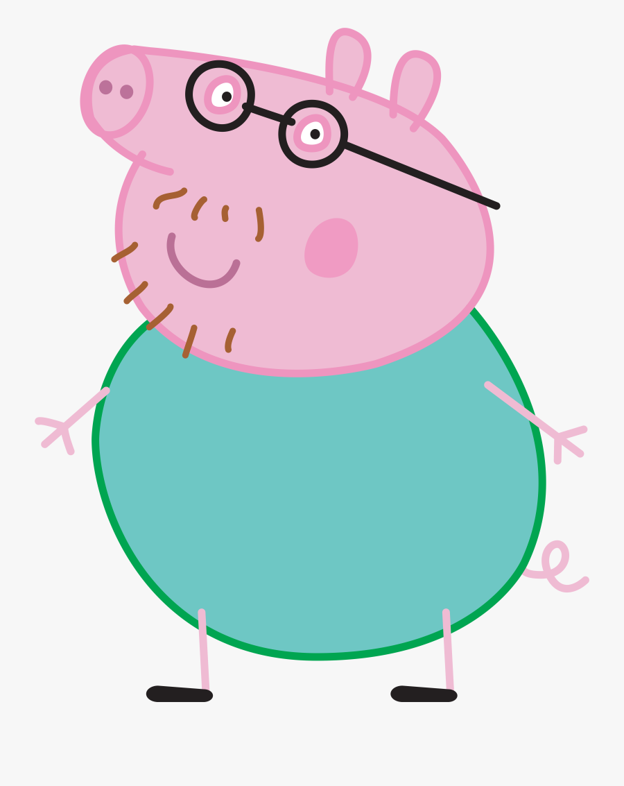 Daddy Pig Peppa Pig Transparent Png Image, Transparent Clipart