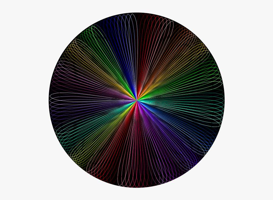 Rainbow Line Art 2 - Circle, Transparent Clipart