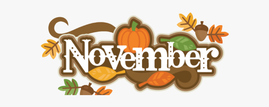 November Borders Clip Art, Transparent Clipart