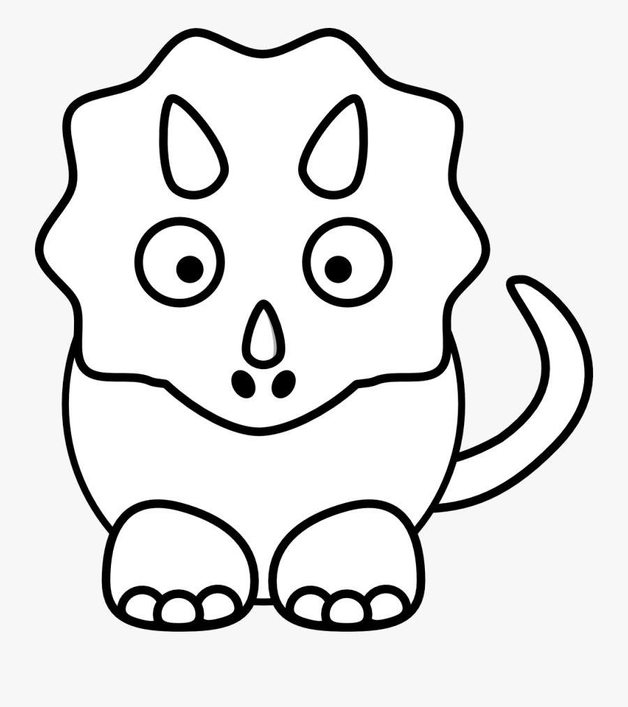 Cute Dinosaur Coloring Pages , Free Transparent Clipart ...