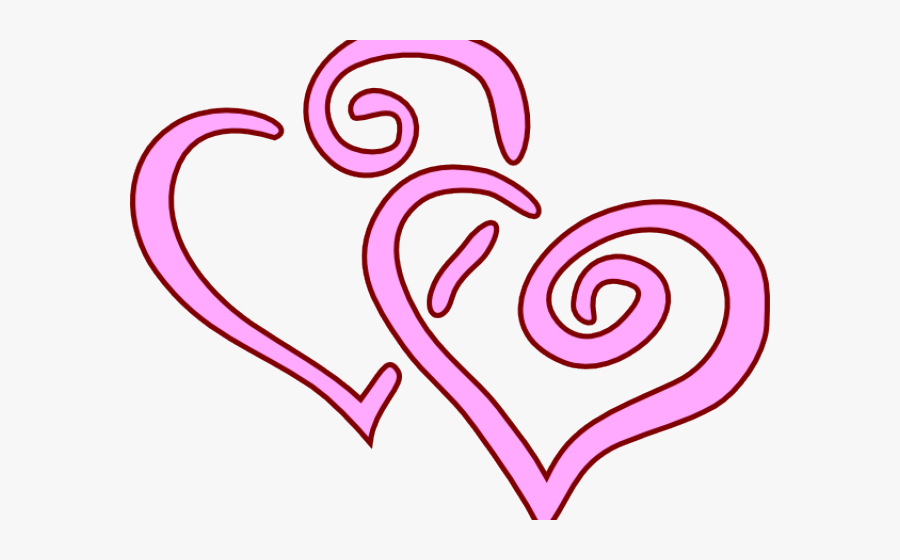 Two Hearts Clipart - Clip Art Two Hearts, Transparent Clipart