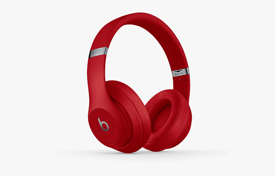 Headphones Clipart Beats Headphone - Red Beats Studio 3, Transparent Clipart