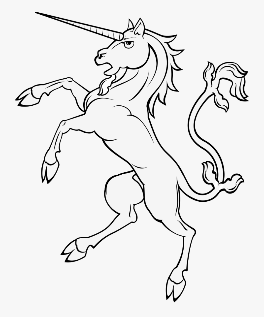 Unicorn Free To Use Clip Art - Transparent Coat Of Arms Unicorn, Transparent Clipart