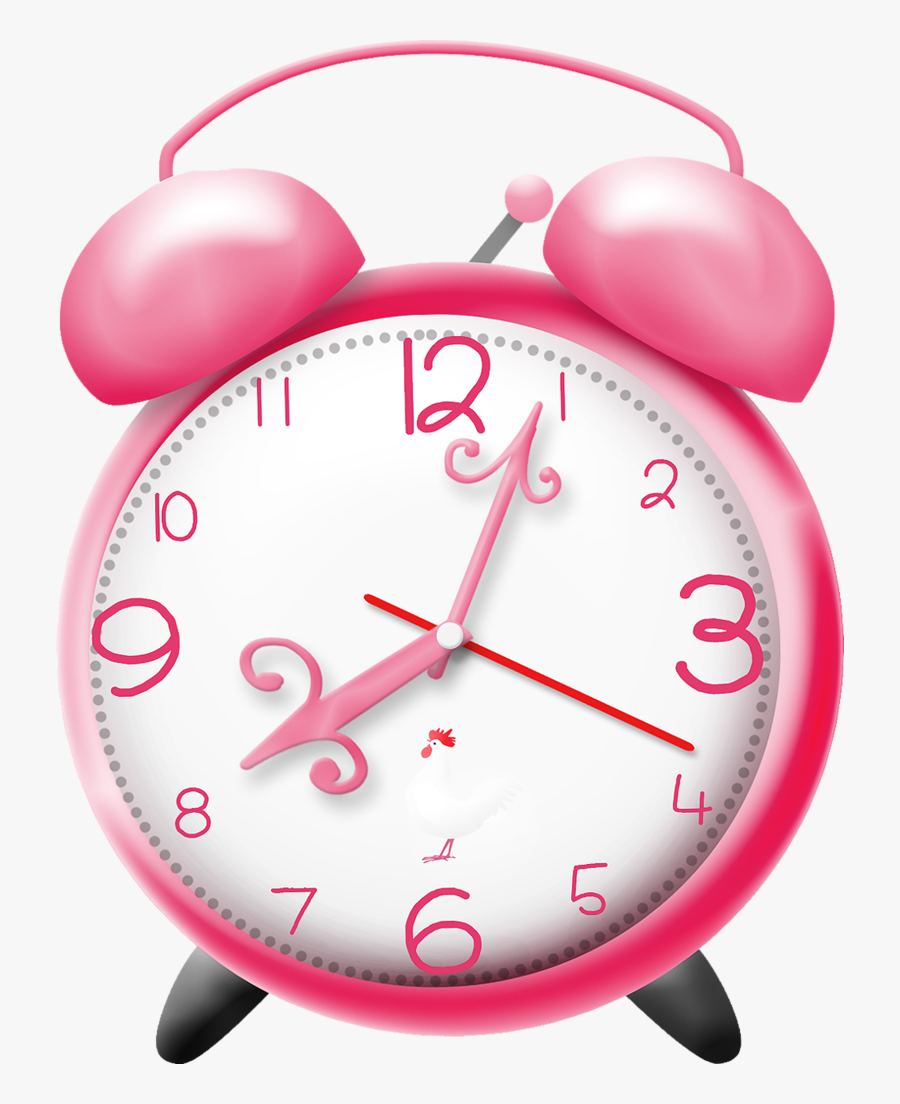 Pink Clock Png - Pink Clock Clip Art, Transparent Clipart
