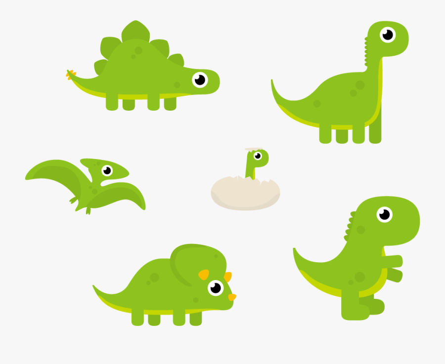 Transparent Clipart Dinosaur Footprints - Cartoon Dinosaur Clip Art, Transparent Clipart