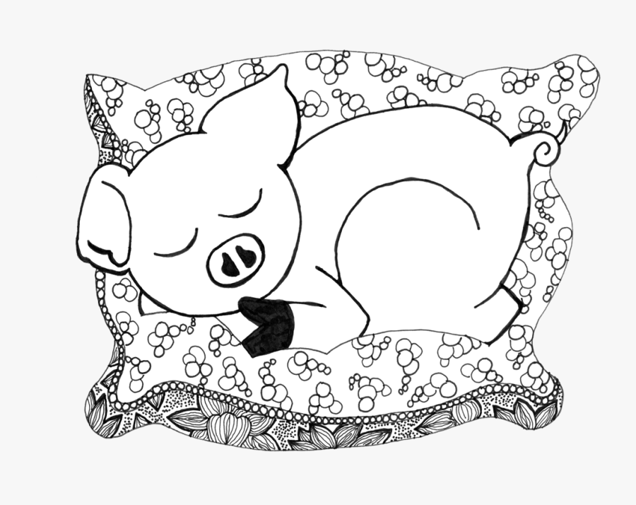 Pig By R - Cartoon, Transparent Clipart