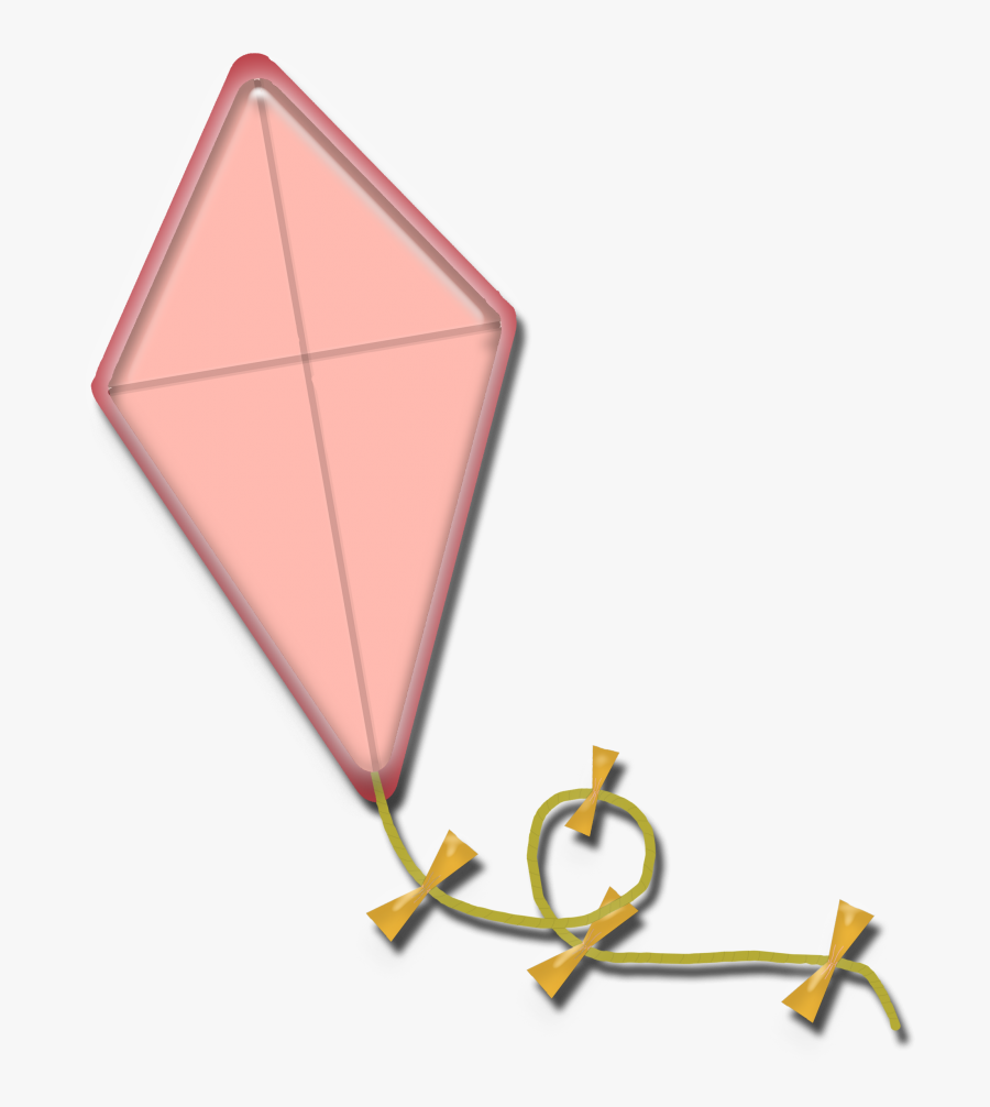 Kite Clipart Pink - Triangle, Transparent Clipart