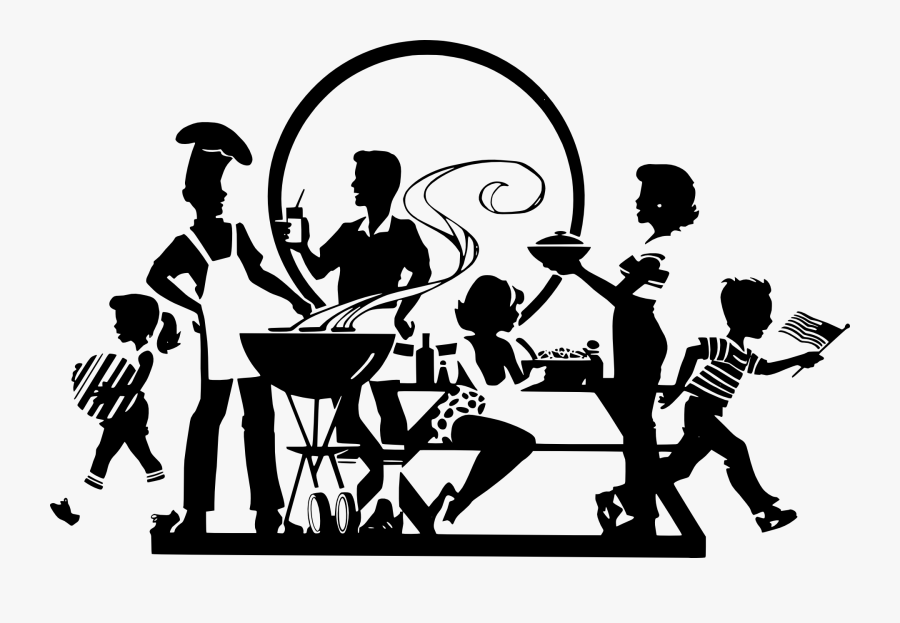 Free Black And White Picnic Clipart, Transparent Clipart