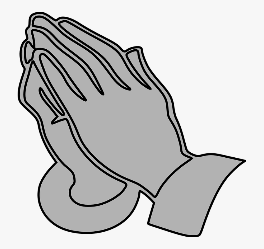 Intercessory Prayer Ministry Divine Mercy Catholic - Praying Hands Clipart Gray Grey, Transparent Clipart