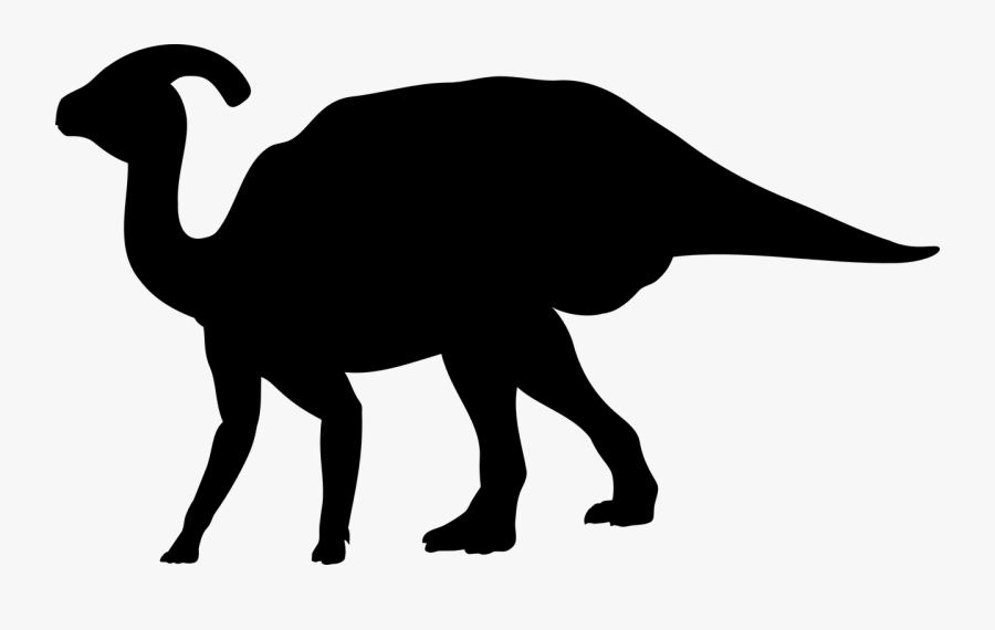 Transparent Dinosaurs Png - Triceratops Silhouette Png, Transparent Clipart