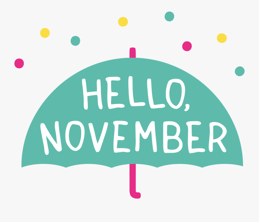 Hello November, Transparent Clipart