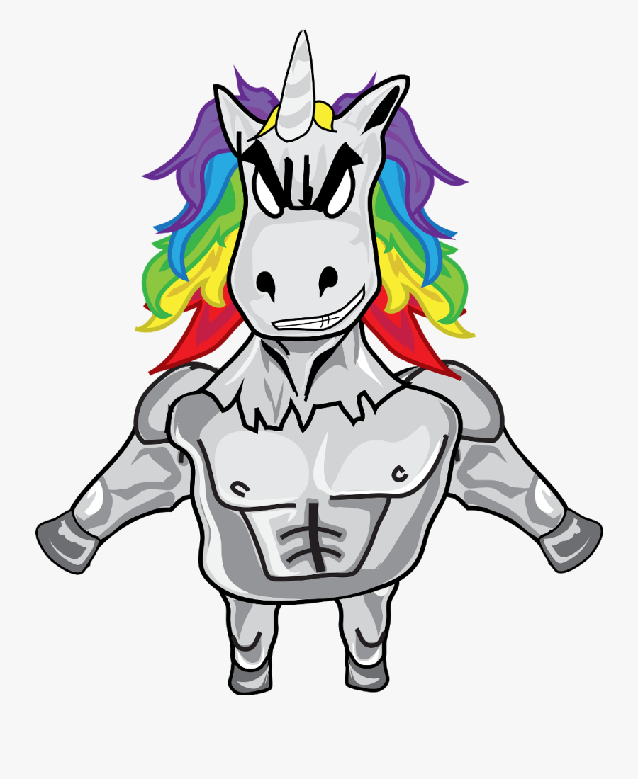 Line Art,head,art - Crazy Unicorn, Transparent Clipart