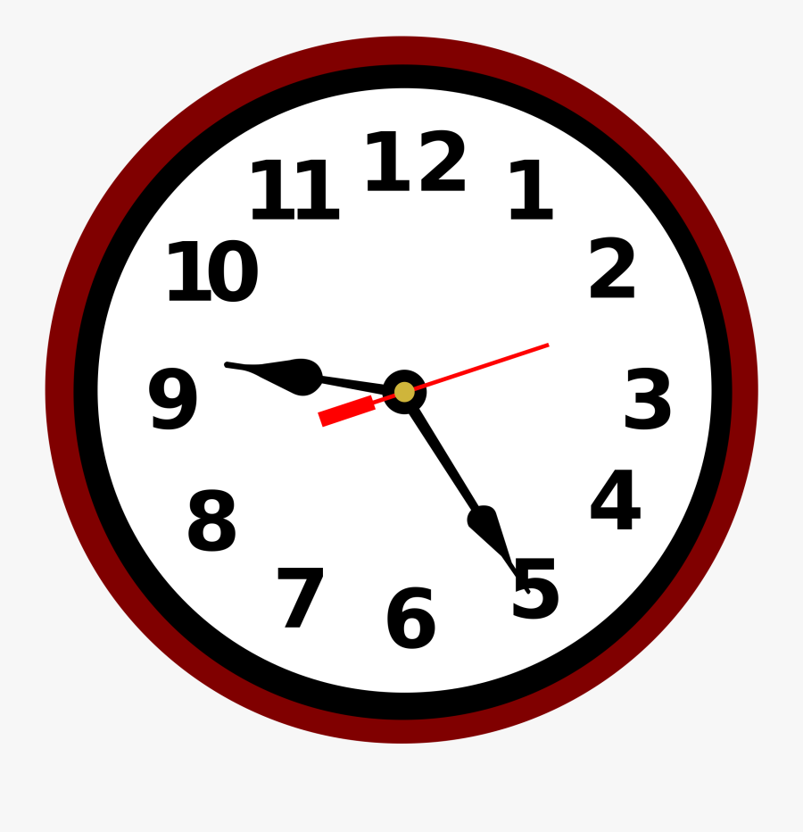 Clipart - 1 45pm On Clock, Transparent Clipart