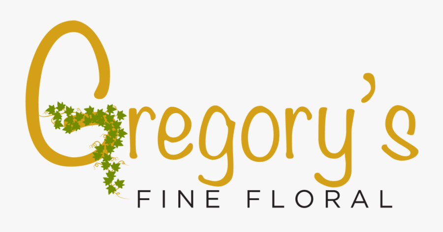 Gregory"s Fine Floral - Calligraphy, Transparent Clipart
