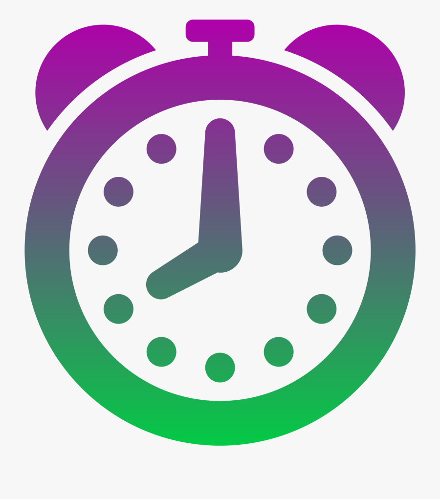 Coloured Clock Icons Png - Colorful Clock Png, Transparent Clipart