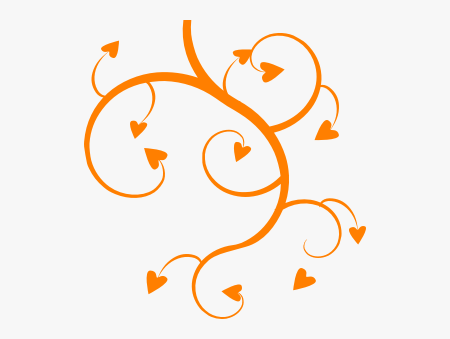 Orange - Heart - Clipart - Hearts Clip Art, Transparent Clipart