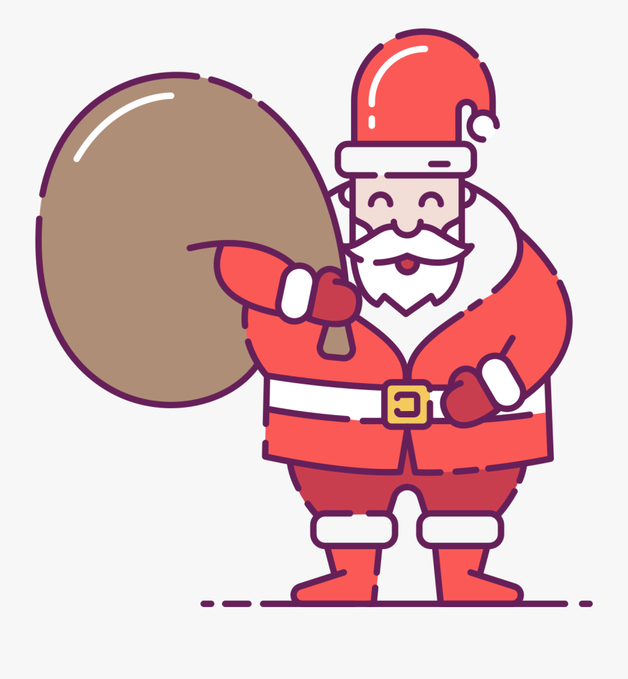 Santa Claus Chimney Free, Transparent Clipart