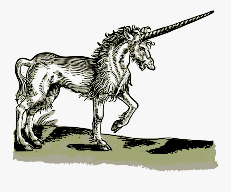 Free Clipart - Unicorn - 1551 - J4p4n - Bestiary Unicorn, Transparent Clipart