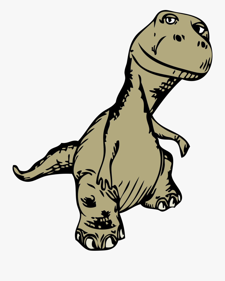 Dinosaur Clipart Clip Art - Dinosaur Png Black And White, Transparent Clipart