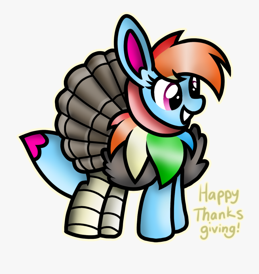 Rainbow Eevee By Rainboweevee Da Happy Thanksgiving - Cartoon, Transparent Clipart