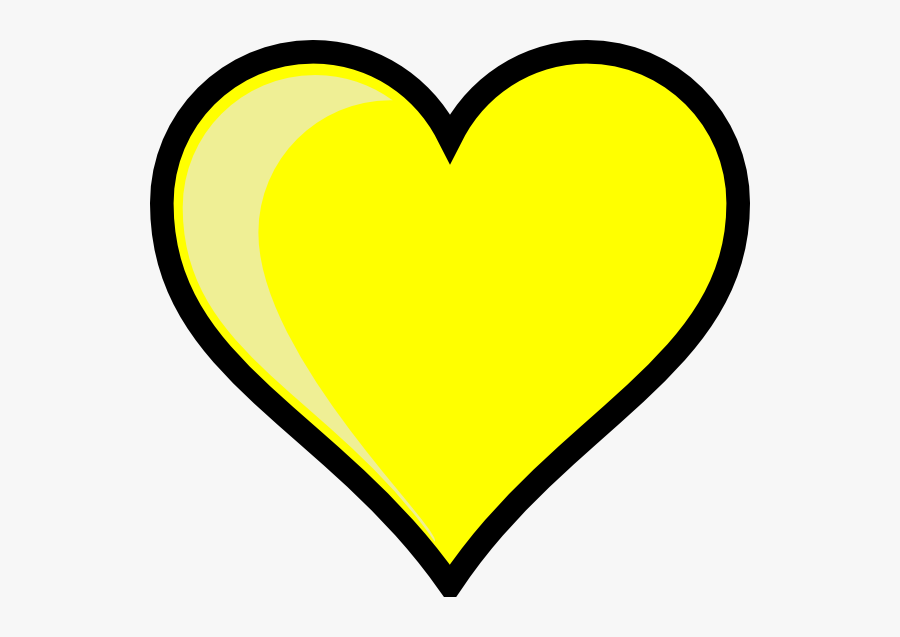 Love Heart Clipart Royalty Free - Yellow Heart Clip Art , Free Transparen.....